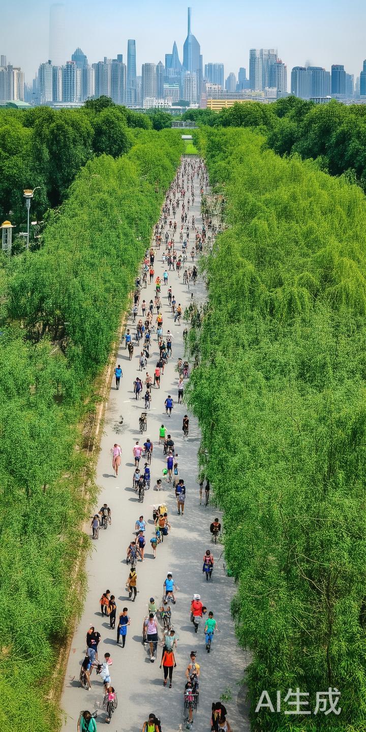 城市跑步与骑行：江南地区有许多知名的城市绿道，如上